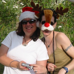 Stace Di the red nosed paindeer