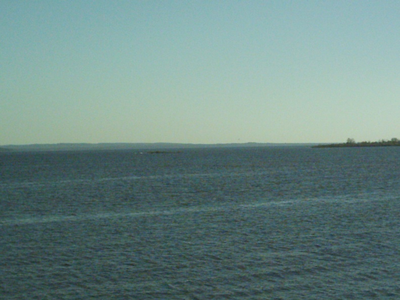 view of Lake Michigan from bridge